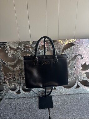 ⭐️Kate Spade Black Leather Satchel Bag